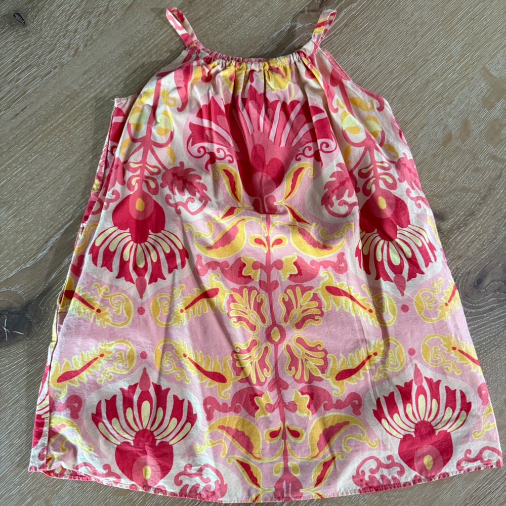 Pink and Yellow Floral Halter Top